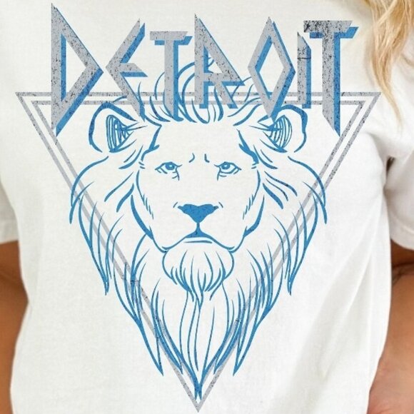 Detroit Lions Football Sweatshirt Gift Game Day NFL Team Pride Supporter Graphic - Picture 2 of 5